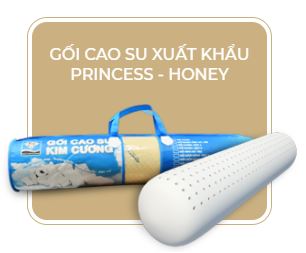 Gối cao su Princess - Honey - Nệm Kim Cương - Công Ty CP Đầu Tư Nệm Kim Cương